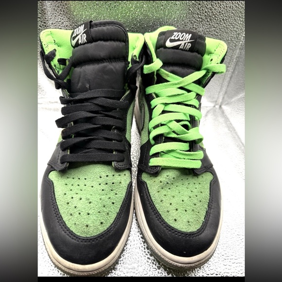 Air Jordan 1 High Zoom Zen Green Black White CK6637-002 Size 8.5 No Box - Picture 1 of 10